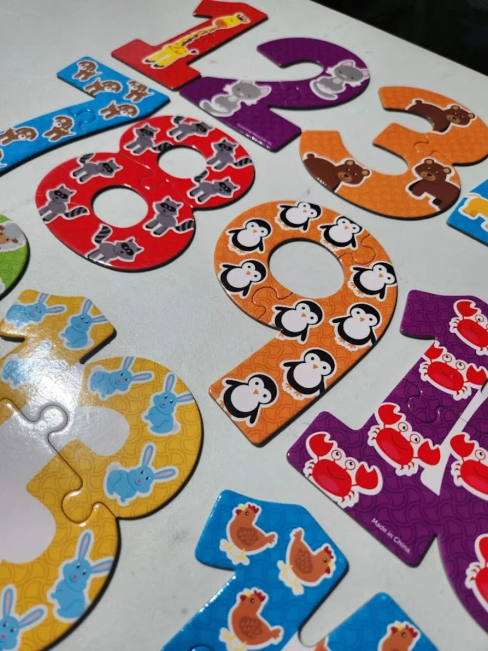 Learning Resources Number Toddler Toy Puzzle Cards 40-piece set for ages 3 and u